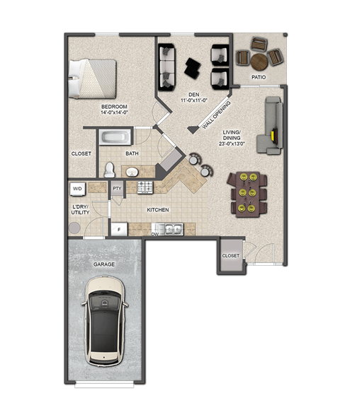 Pembrook Place Apartments Chestnut Floor Plan